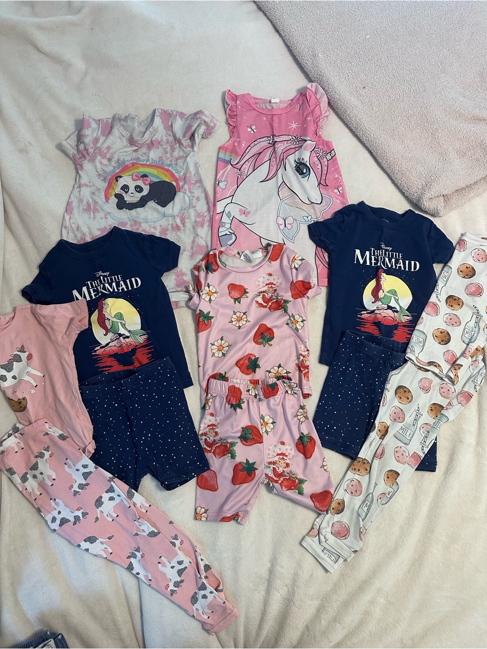12 Piece Lot of Girls Summer Pajamas size 4/5